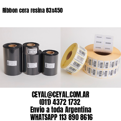 Ribbon cera resina 83×450