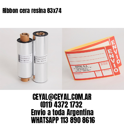 Ribbon cera resina 83×74