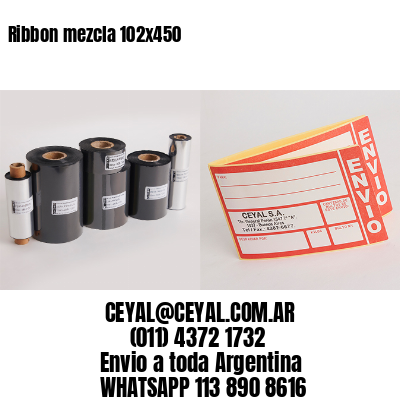 Ribbon mezcla 102×450