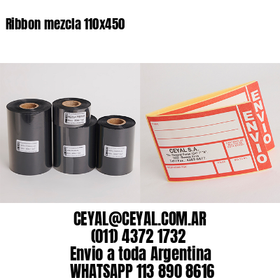 Ribbon mezcla 110×450