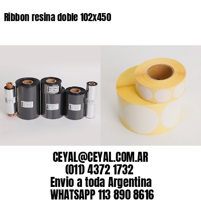 Ribbon resina doble 102×450