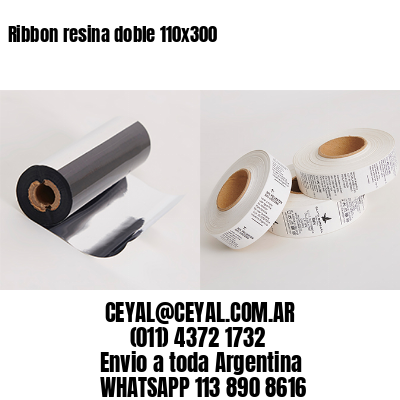 Ribbon resina doble 110×300