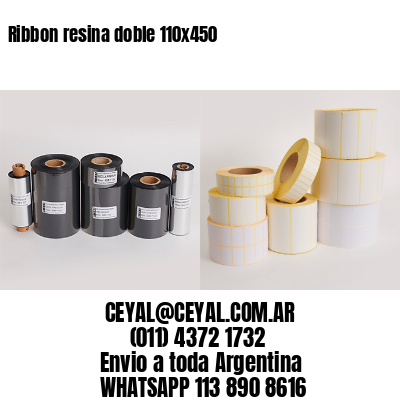 Ribbon resina doble 110×450