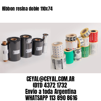 Ribbon resina doble 110×74