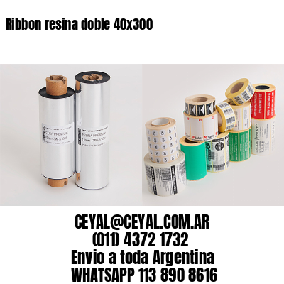 Ribbon resina doble 40×300