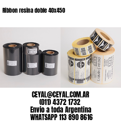 Ribbon resina doble 40×450