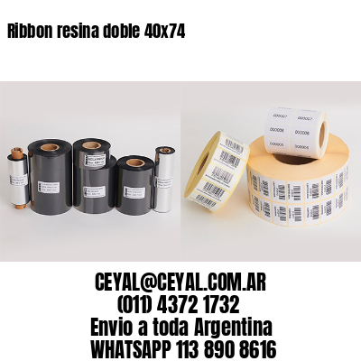 Ribbon resina doble 40×74