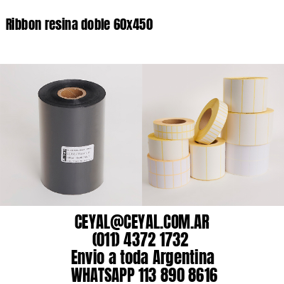 Ribbon resina doble 60×450