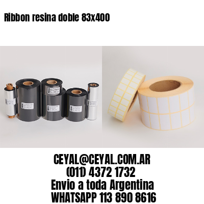 Ribbon resina doble 83×400