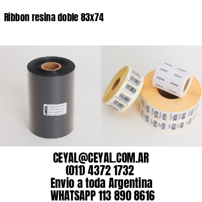 Ribbon resina doble 83×74