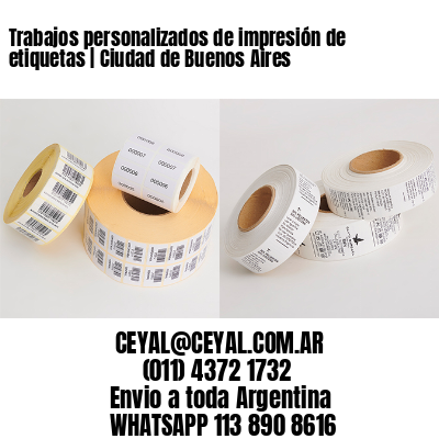 Trabajos personalizados de impresión de etiquetas | Ciudad de Buenos Aires