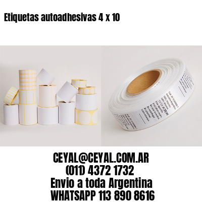 Etiquetas autoadhesivas 4 x 10