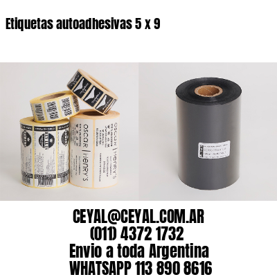 Etiquetas autoadhesivas 5 x 9