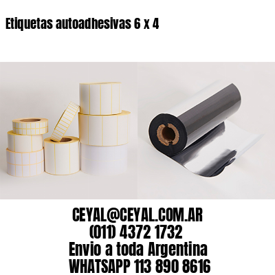 Etiquetas autoadhesivas 6 x 4