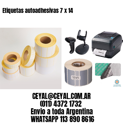 Etiquetas autoadhesivas 7 x 14