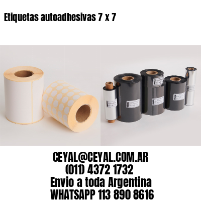 Etiquetas autoadhesivas 7 x 7