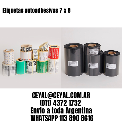 Etiquetas autoadhesivas 7 x 8