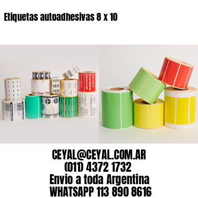 Etiquetas autoadhesivas 8 x 10