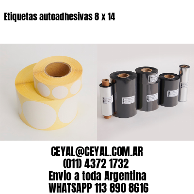 Etiquetas autoadhesivas 8 x 14