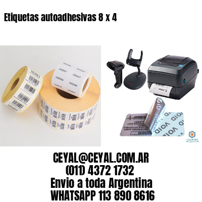 Etiquetas autoadhesivas 8 x 4