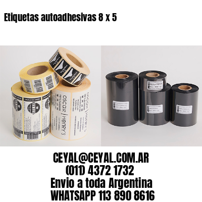 Etiquetas autoadhesivas 8 x 5