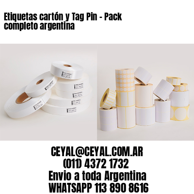 Etiquetas cartón y Tag Pin – Pack completo argentina