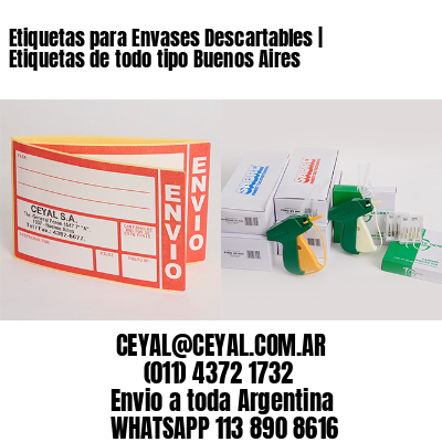 Etiquetas para Envases Descartables | Etiquetas de todo tipo Buenos Aires