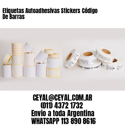 Etiquetas Autoadhesivas Stickers Código De Barras