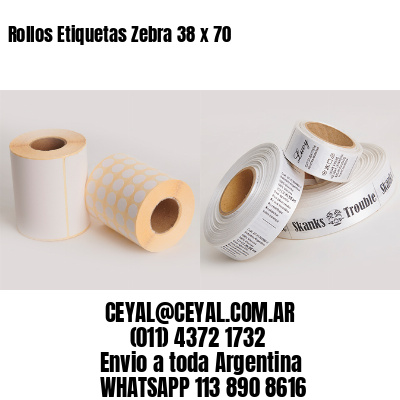 Rollos Etiquetas Zebra 38 x 70