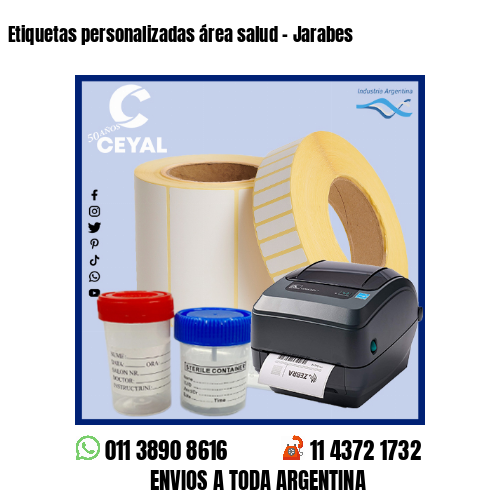 Etiquetas personalizadas área salud - Jarabes