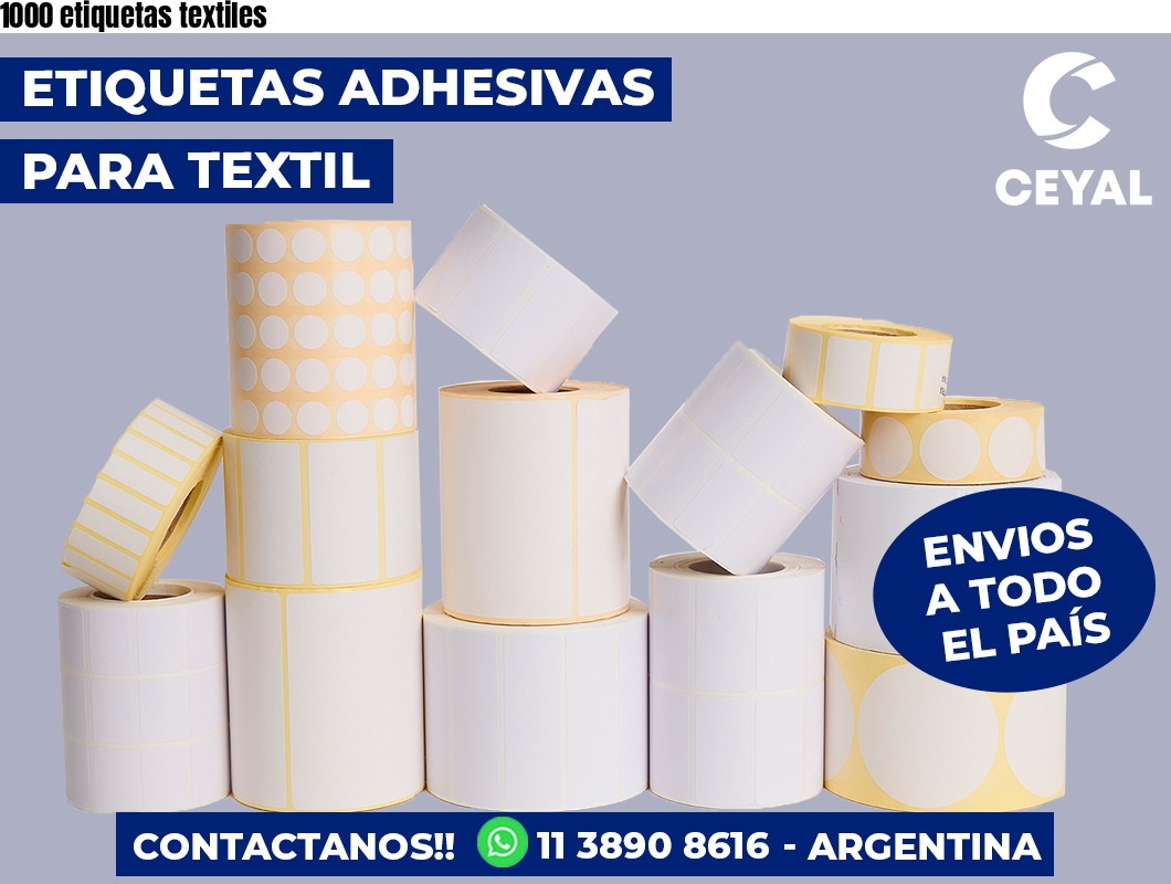 1000 etiquetas textiles