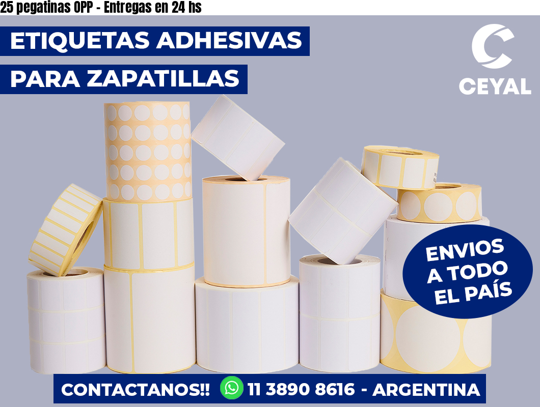 25 pegatinas OPP - Entregas en 24 hs