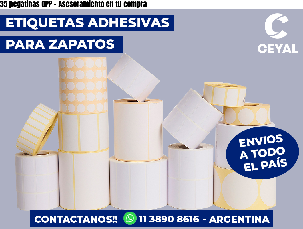 35 pegatinas OPP - Asesoramiento en tu compra