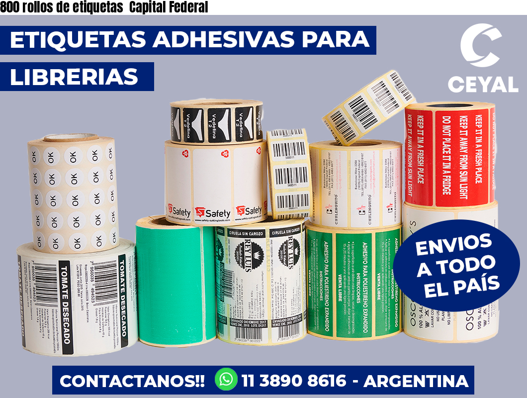 800 rollos de etiquetas  Capital Federal