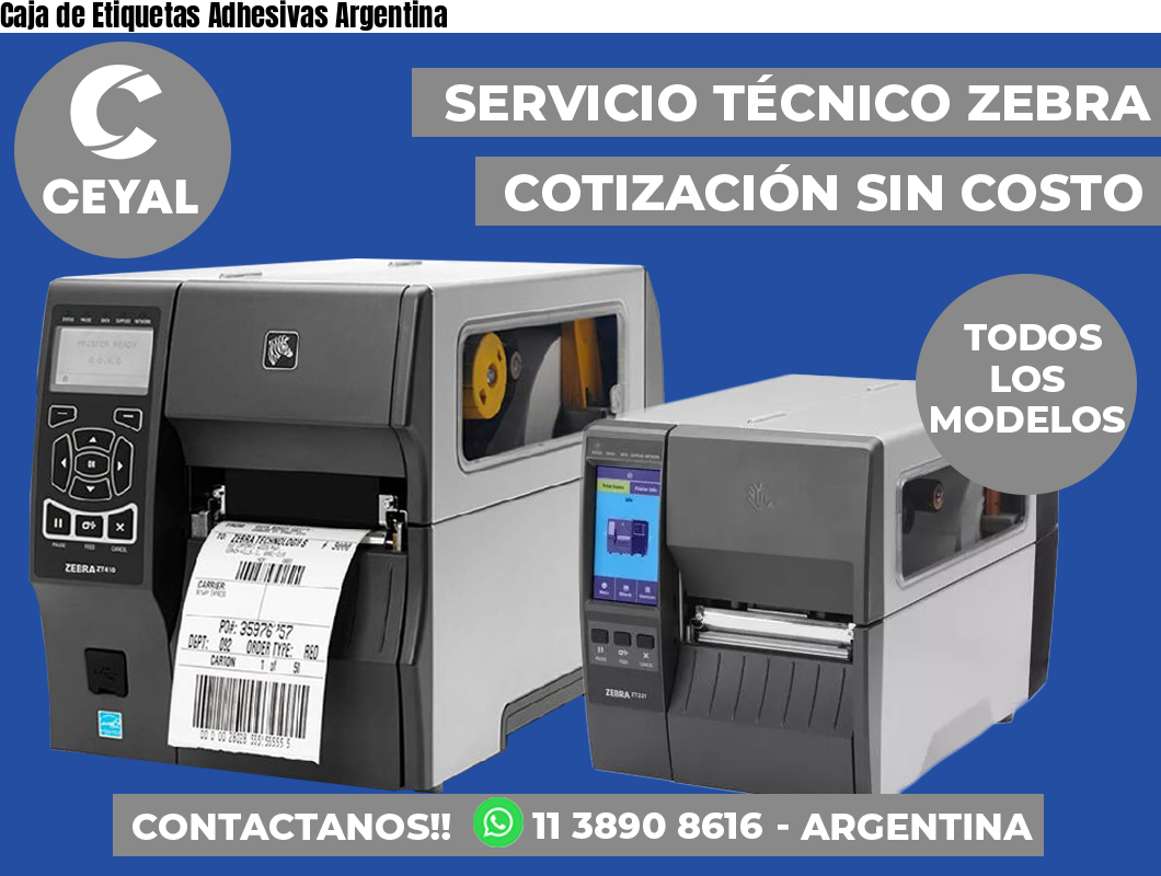 Caja de Etiquetas Adhesivas Argentina