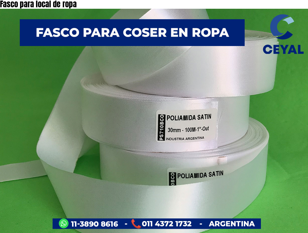 Fasco para local de ropa