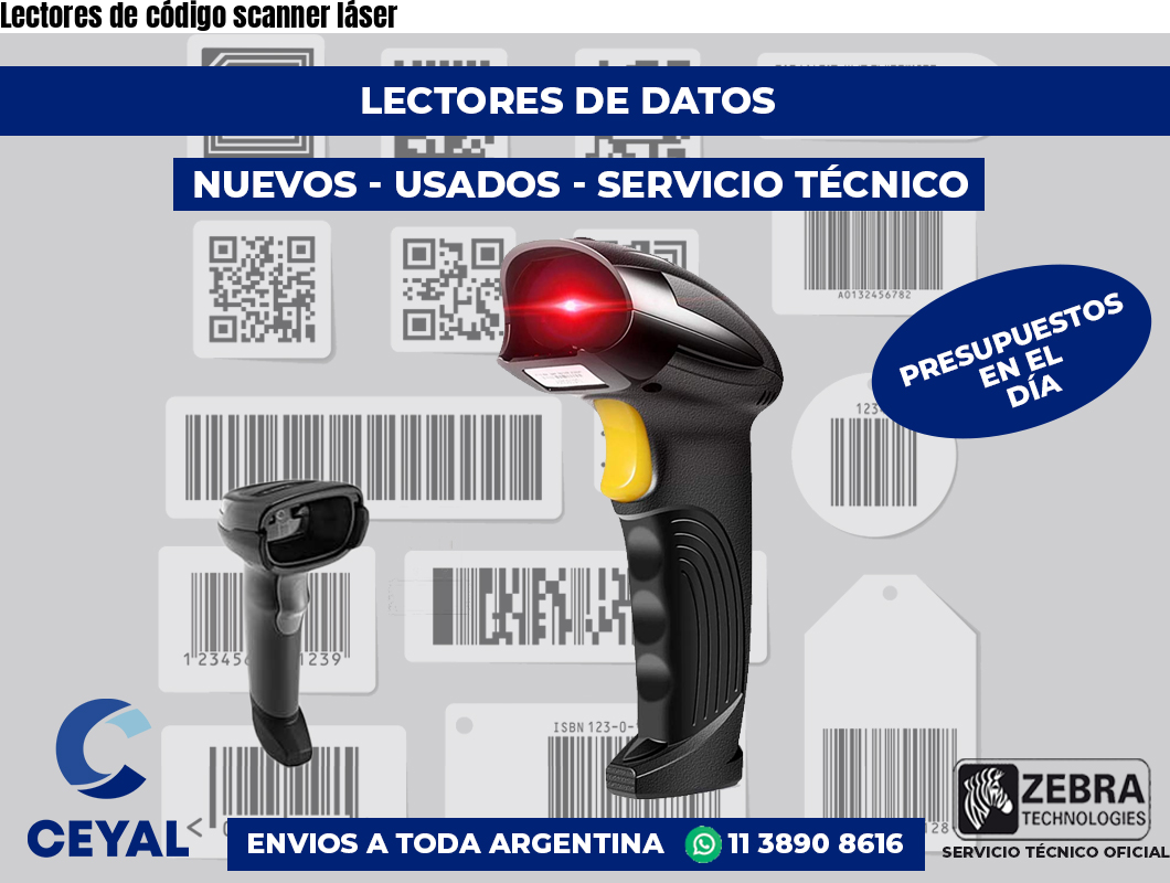 Lectores de código scanner láser