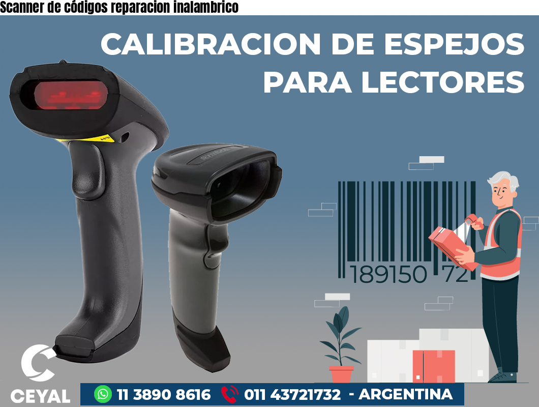 Scanner de códigos reparacion inalambrico