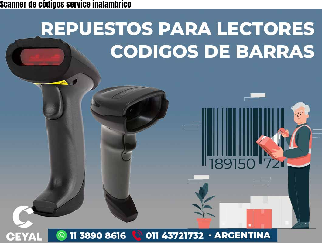 Scanner de códigos service inalambrico