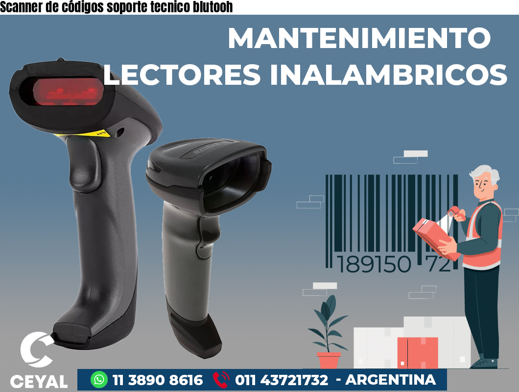 Scanner de códigos soporte tecnico blutooh