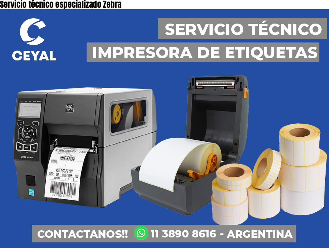 Servicio técnico especializado Zebra