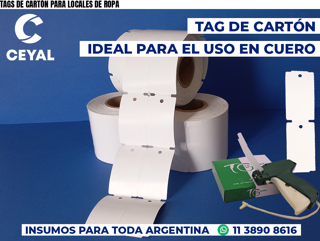 TAGS DE CARTÓN PARA LOCALES DE ROPA