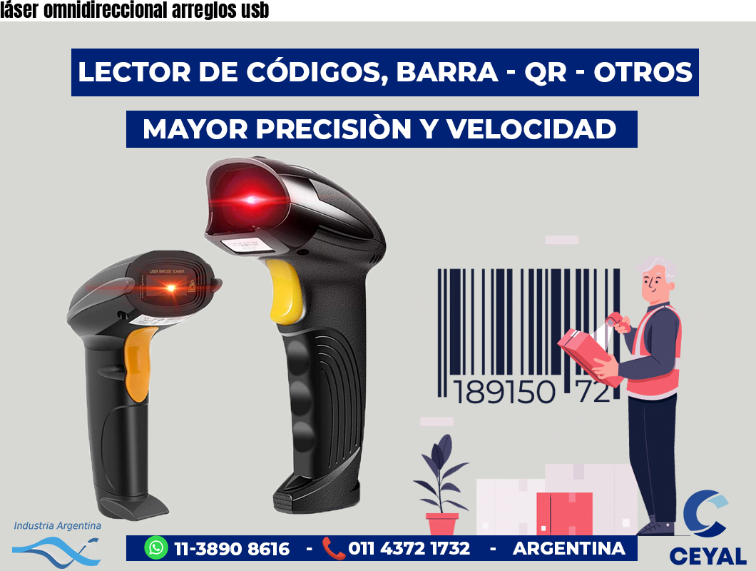 láser omnidireccional arreglos usb