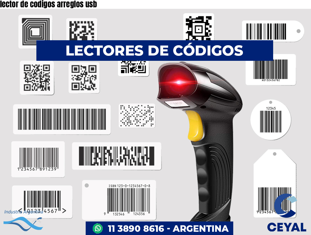 lector de codigos arreglos usb