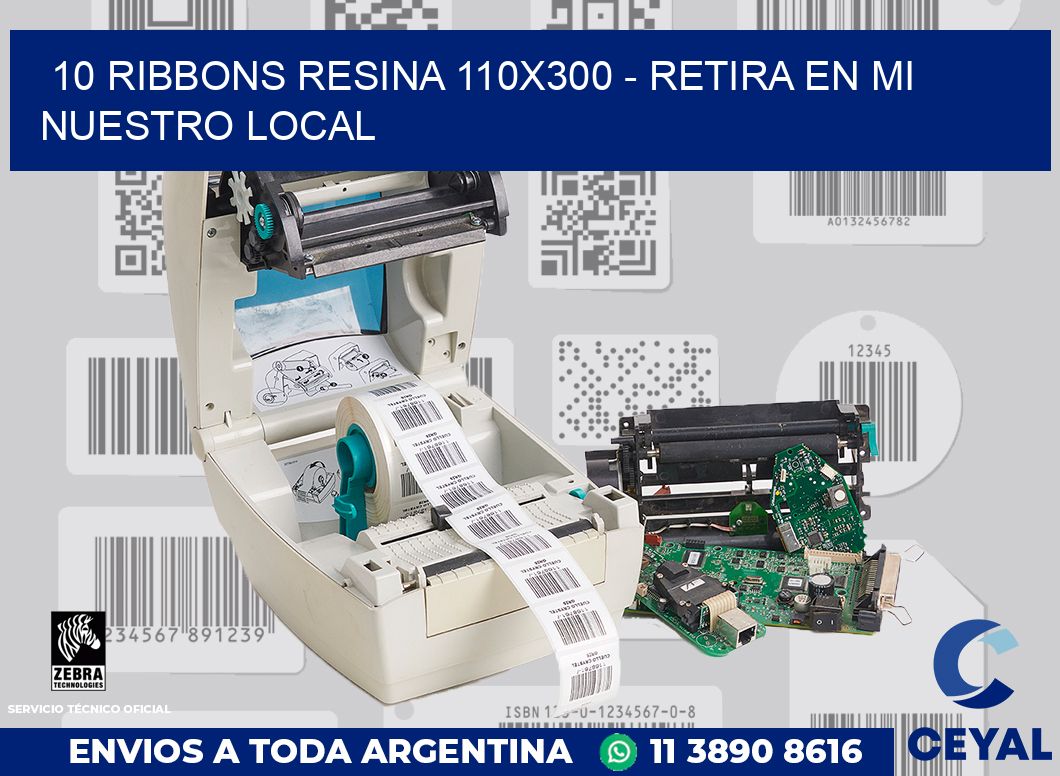 10 Ribbons resina 110x300 - retira en mi nuestro local