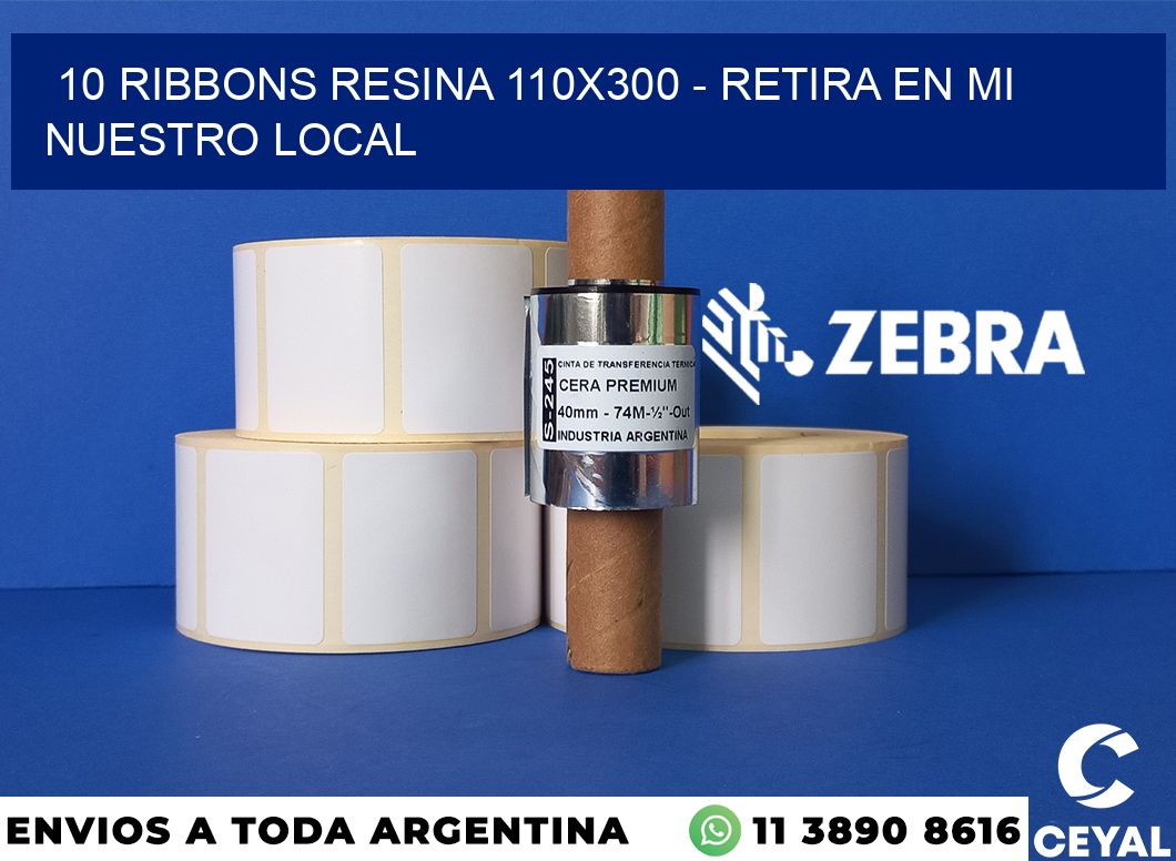 10 Ribbons resina 110x300 - retira en mi nuestro local