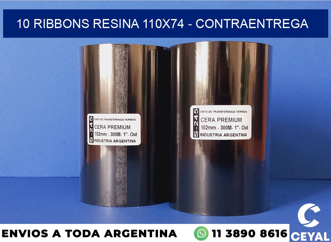 10 Ribbons resina 110×74 – contraentrega
