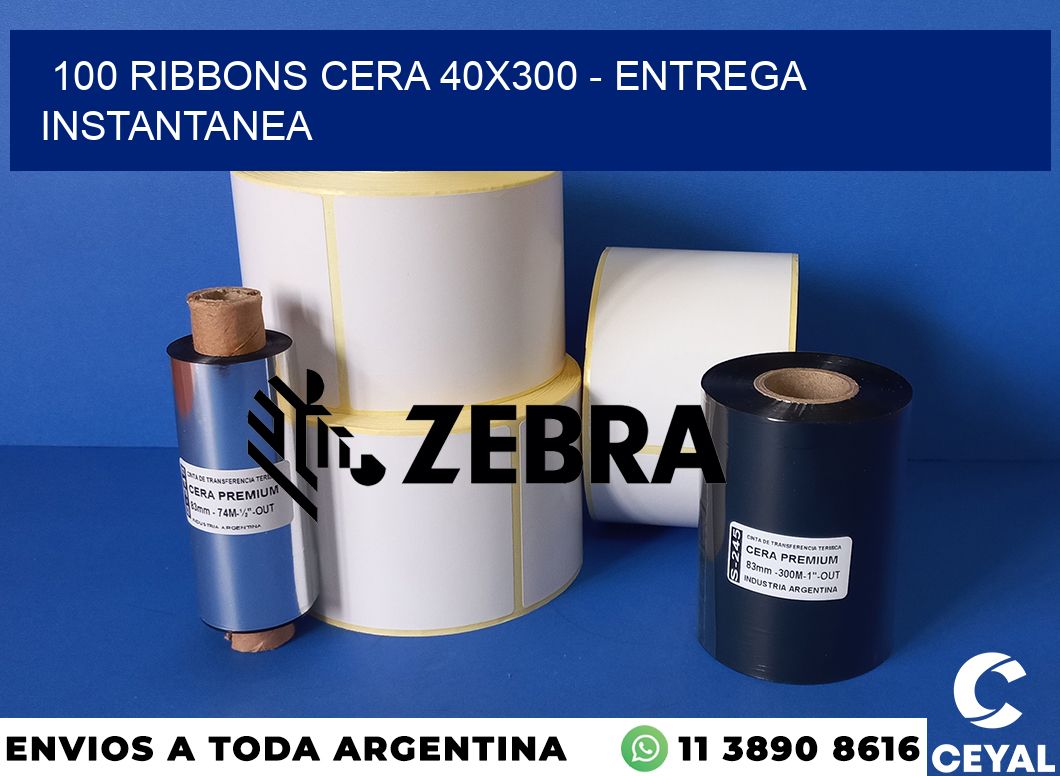 100 Ribbons cera 40x300 - entrega instantanea
