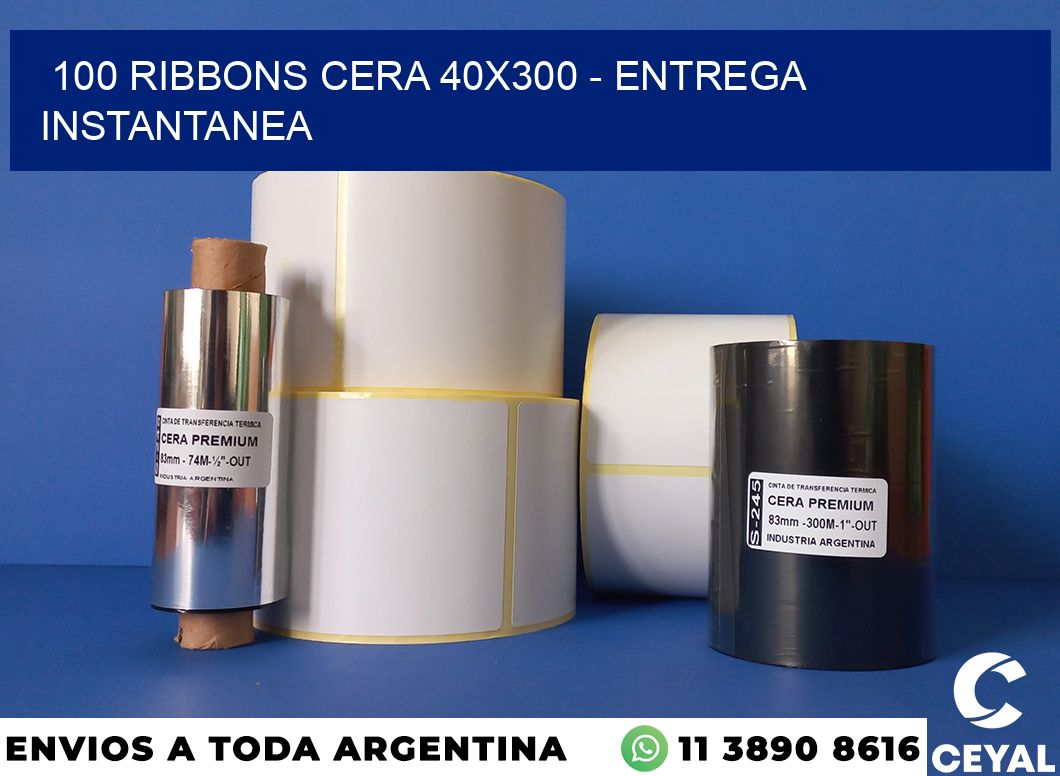 100 Ribbons cera 40×300 – entrega instantanea