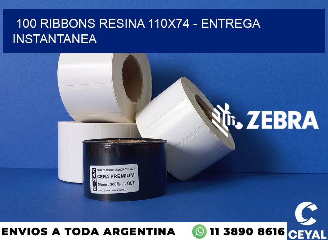 100 Ribbons resina 110x74 - entrega instantanea